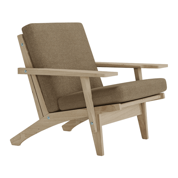 Pehmustesetti Wegner GE 370 -tuoliin, villa - Natur - S7001