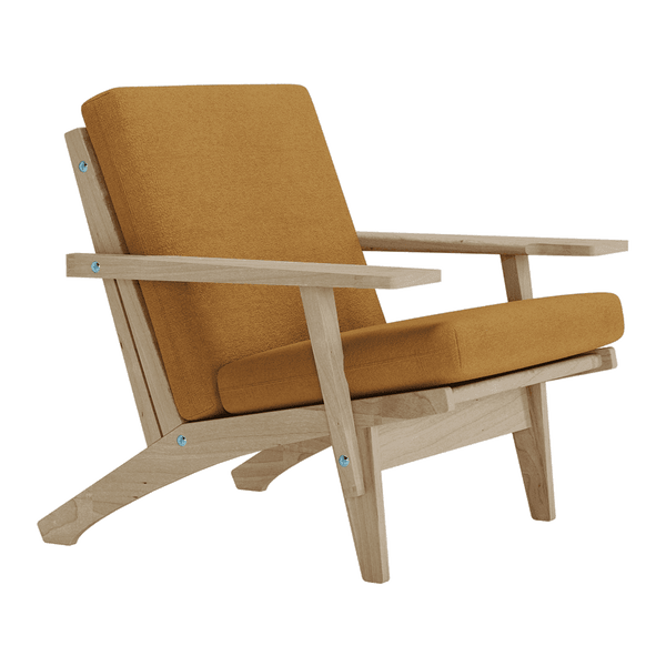 Pehmustesetti Wegner GE 370 -tuoliin, villa - Keltainen - S7005.