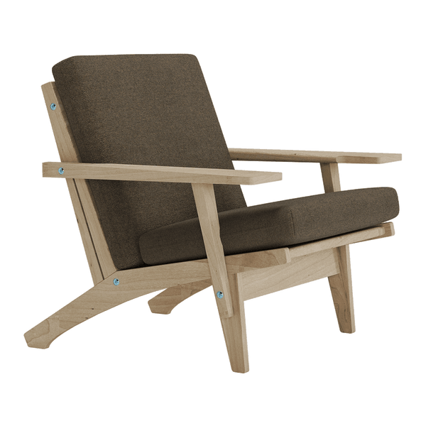 Pehmustesetti Wegner GE 370 -tuoliin, villa - Ruskea - S7003.