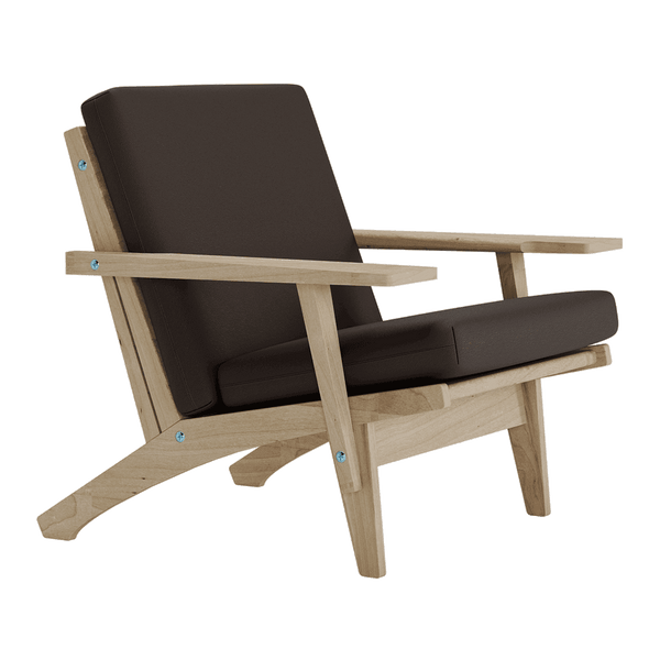 Pehmustesetti Wegner GE 370 -tuoliin, nahka - Anthrazite - S3002