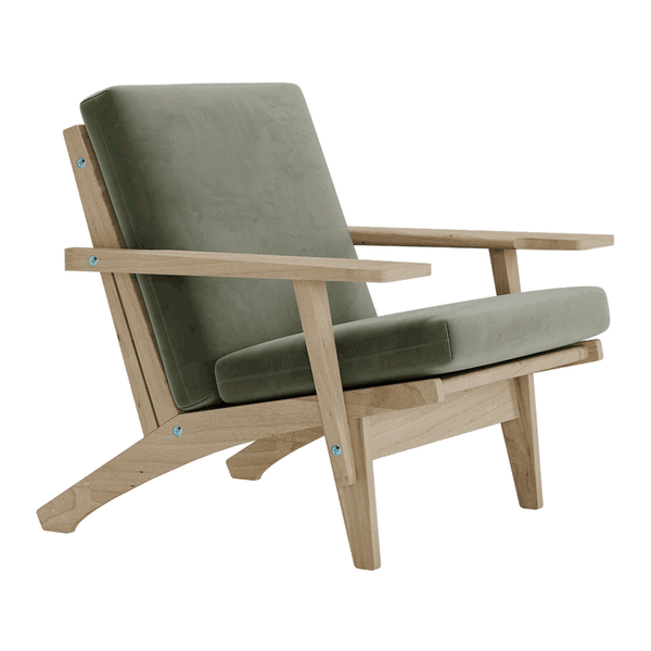 Pehmustesetti Wegner GE 370 -tuoliin, veluuri - Chrom - S6012.
