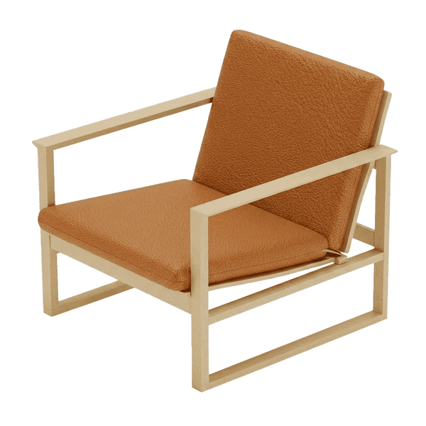 Pehmustesetti Børge Mogensen 2256 -tuoliin, nahka - Cognac - S3000