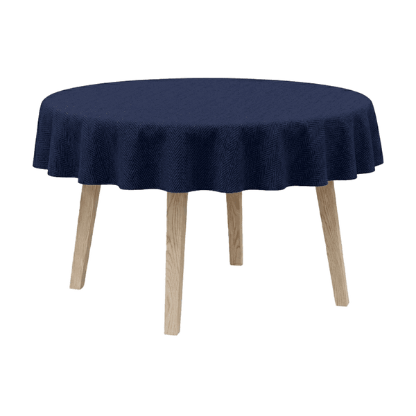Pyöreä pöytäliina, puuvillasekoite - Marine - D1033´