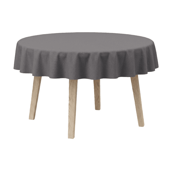 Pyöreä pöytäliina, puuvillasekoite - Grey - D1039´