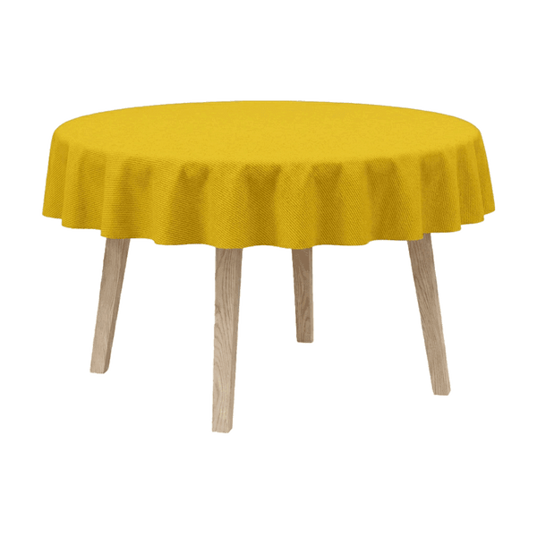 Pyöreä pöytäliina, puuvillasekoite - Yellow - D1041´