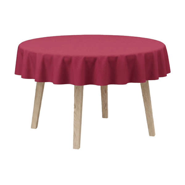 Pyöreä puuvillapöytäliina - Red - D1003¨