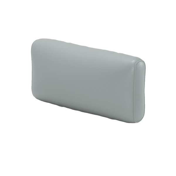 Pehmeä selkänojatyyny mittojen mukaan, keinonahka - Aluminium - S3104.