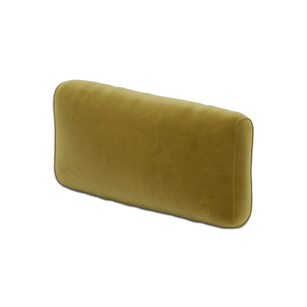 Pehmeä selkänojatyyny mittojen mukaan, Velour - Bronze. - S6010