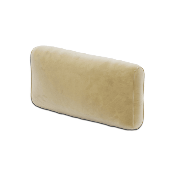 Pehmeä selkänojatyyny mittojen mukaan, Velour - Sand. - S6002