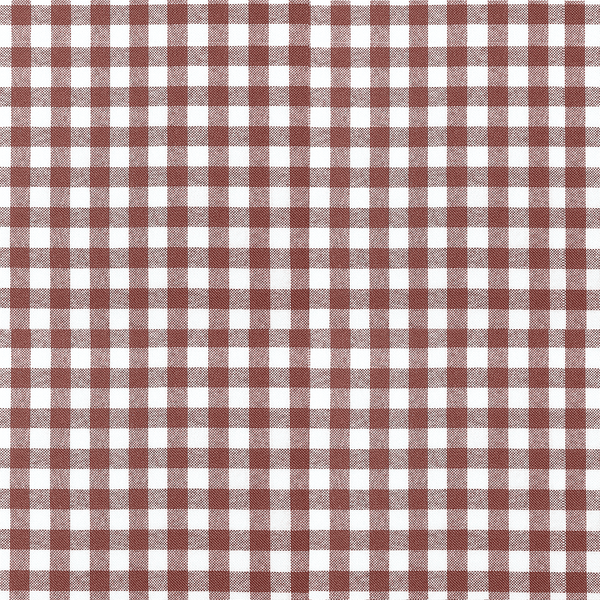 Kangasnäyte – ruudullinen puuvilla - Brown check - D1021