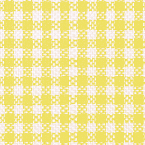 Kangasnäyte – ruudullinen puuvilla - Yellow check - D1023